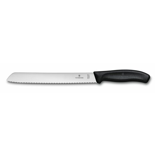 Victorinox SwissClassic, Brotmesser, Wellenschliff ,21 cm ,Farbe nach Wahl