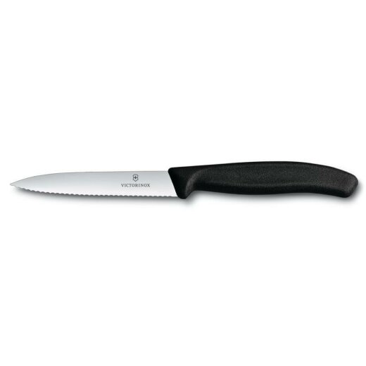 Victorinox Gemüsemesser,10 cm Wellenschliff - Farbe nach Wahl