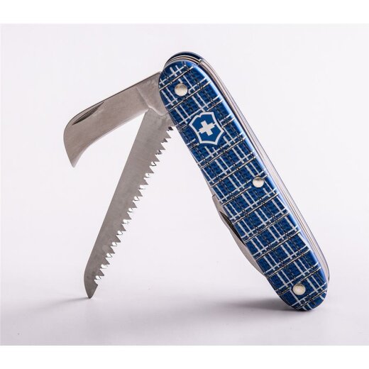 Victorinox Swiss Army 7 (Harvester) , Alox blau - Tartan