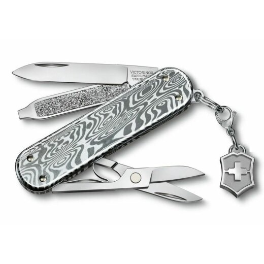 Victorinox Classic SD Brillant, 58 mm, Damast