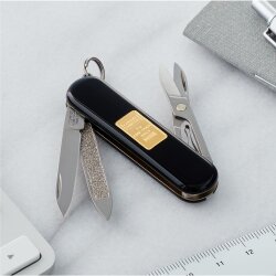 Victorinox Classic - mit 1 g. Goldbarren Inlay